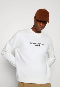 Marc O'Polo DENIM LONG SLEEVE LOGO PRINT ARTWORK - Sweatshirt - Egg White -Marc OPolo Geschaft 676138bd7e5f4d7fa4a07fca09a99d11