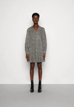 Marc O'Polo CAPSULE DRESS DEEP V-NECK FULL SKIRT VOLUME MODERN - Freizeitkleid - Multi