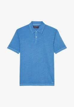 Marc O'Polo SHORT SLEEVE LOGO ARTWORK AT CHEST STRAIGHT - Poloshirt - Azur Blue -Marc OPolo Geschaft 67f8fb912c604f8580a6ed7662bf7ae2