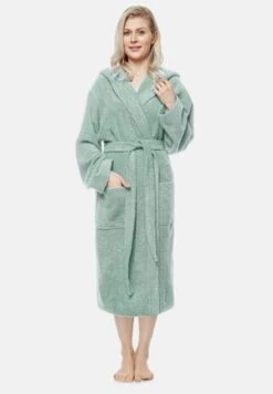 Marc O'Polo Bademantel - Blue Smoke / Off White -Marc OPolo Geschaft 6977e623b76244f6b28944e7965e42ae