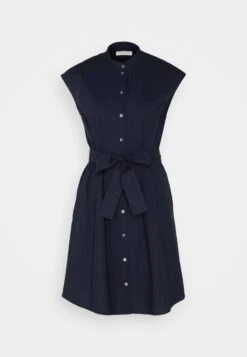 Marc O'Polo DRESS SHIRT STYLE FITTED WAIST SLEEVELESS WITH BELT - Blusenkleid - Deep Blue Sea -Marc OPolo Geschaft 6a9285503bde4f63af1f1a3b5668d4e8