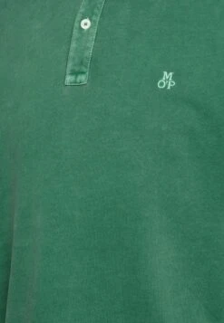 Marc O'Polo LONG SLEEVE FLATLOCK DETAILS - Poloshirt - Kale -Marc OPolo Geschaft 6ae7fe1f289e4b7aa90a009463e1d48a