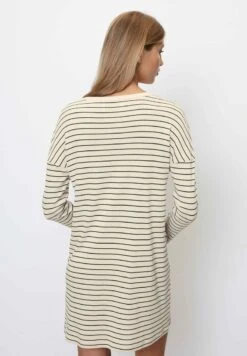 Marc O'Polo LANGARM - Nachthemd - Stripes White Navy -Marc OPolo Geschaft 6af019436554491e9c7f3afffb602aa6