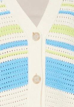 Marc O'Polo DENIM V NECK CARDIGAN WITH LONG SLEEVES - Strickjacke - Multi/limeade -Marc OPolo Geschaft 6b9a8eacd6e347fb99fd0674e7d9917a