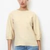 Marc O'Polo MIT PUFFÄRMELN - Bluse - Natural Sand