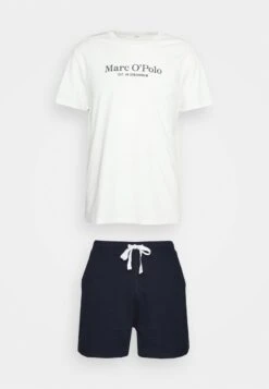 Marc O'Polo KEY SELECTION - Nachtwäsche Set - White Cotton/dark Navy -Marc OPolo Geschaft 6d888297a8274a02be158e7624c115f0