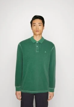 Marc O'Polo LONG SLEEVE FLATLOCK DETAILS - Poloshirt - Kale -Marc OPolo Geschaft 6d90e56518ec46008978cd5551501ae7 1