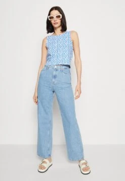 Marc O'Polo DENIM SLEEVELESS CREWNECK KNOT BACK - Top - Multi/mediterranean Blue -Marc OPolo Geschaft 6e5b44556829410a97c8cffb940d2ab9