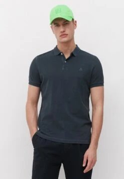 Marc O'Polo SHORT SLEEVE BUTTON PLACKET COLLAR AND CUFFS - Poloshirt - Dark Navy