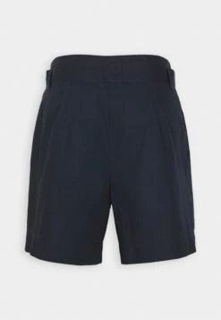 Marc O'Polo HIGH RISE PLEATS BELT - Shorts - Deep Blue Sea -Marc OPolo Geschaft 7112f0d32c9e46cd8df6b3bd1c98cd8d