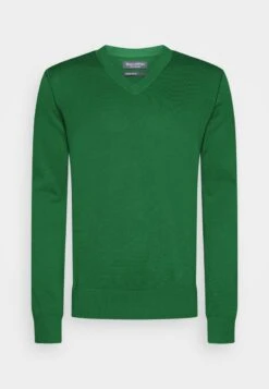 Marc O'Polo V-NECK - Strickpullover - Kale