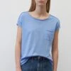 Marc O'Polo DENIM KURZARM MIT AUS LE - T-Shirt Basic - Soft Sky Blue -Marc OPolo Geschaft 7654286a9bbb477bbee6eb781bcca985