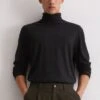 Marc O'Polo ROLLKRAGEN-LONGSLEEVE REGULAR AUS - Long Sleeved Top - Black -Marc OPolo Geschaft 777a56d1149d446d8ad6c62352eb308c