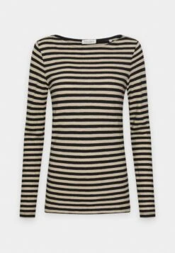 Marc O'Polo LONG SLEEVE BOAT NECK - Langarmshirt - Frosty Sand