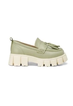 Marc O'Polo BULKY MIT QUASTE - Slipper - Light Olive -Marc OPolo Geschaft 79f92fdf31f84da1af9137f29f8d3ea2