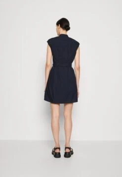 Marc O'Polo DRESS SHIRT STYLE FITTED WAIST SLEEVELESS WITH BELT - Blusenkleid - Deep Blue Sea -Marc OPolo Geschaft 7a002cdd4792474c8ce424ab527673b9