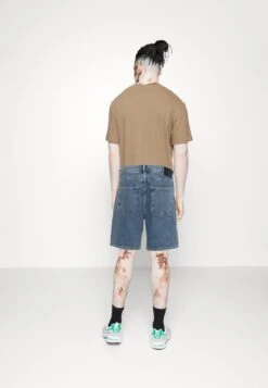 Marc O'Polo DENIM POCKET FIT REGULAR WAIST LOW CROTCH BUTTON FLY - Jeans Shorts - Multi-coloured/mid Blue Authentic -Marc OPolo Geschaft 7a1ec53824a24b35a054c14fde7a1485