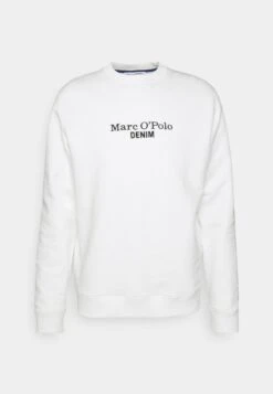 Marc O'Polo DENIM LONG SLEEVE LOGO PRINT ARTWORK - Sweatshirt - Egg White -Marc OPolo Geschaft 7a620ad536b04b90946ca1ffec6d973d