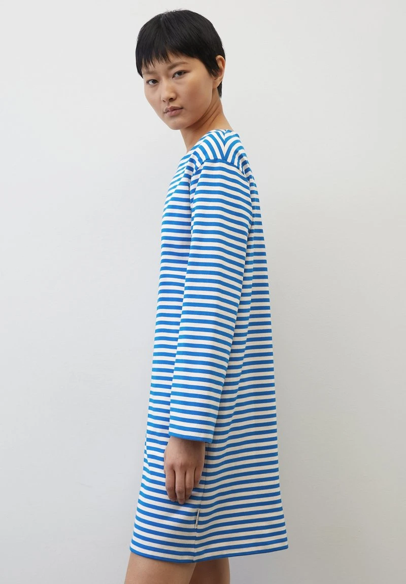 Marc O'Polo HEAVY STREIFEN - Jerseykleid - Multi Vibrant Blue 6 Marc O'Polo HEAVY STREIFEN - Jerseykleid - Multi Vibrant Blue – Bild 4