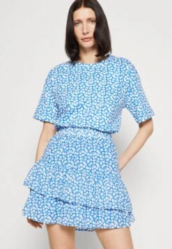 Marc O'Polo DENIM SKIRT ELASTIC WAIST GATHERING RUFFLE - Minirock - Multi/mediterranean Blue -Marc OPolo Geschaft 7dc0f8733d954ac186f3d17ad350c7a4