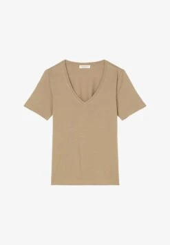 Marc O'Polo V NECK REGULAR - T-Shirt Basic - Dusty Earth -Marc OPolo Geschaft 7ec6bc5833844857a6906fca2b646ff0