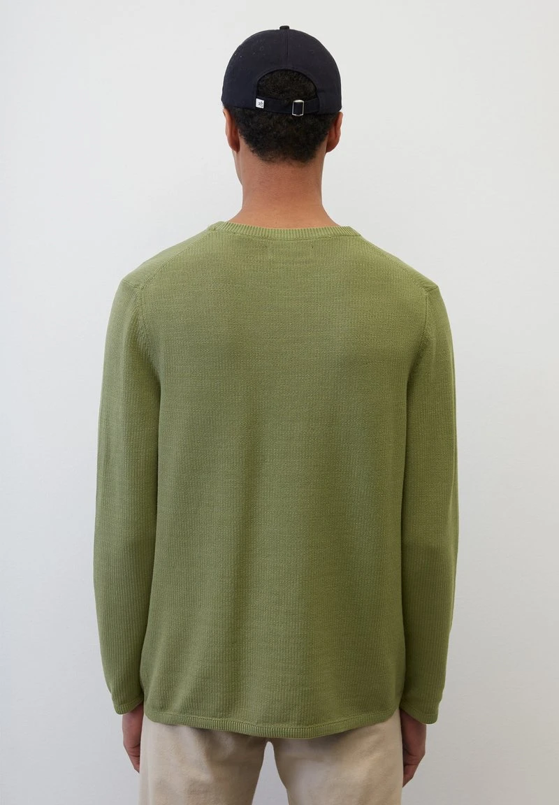 Marc O'Polo RUNDHALS REGULAR - Strickpullover - Olive 4 Marc O'Polo RUNDHALS REGULAR - Strickpullover - Olive – Bild 2