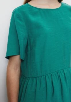 Marc O'Polo DENIM KURZES MIT GERAFFTER TAILLE AUS FLIESSEND - Freizeitkleid - Blue -Marc OPolo Geschaft 8063fcffca5d45759e99a752e6e65ed8