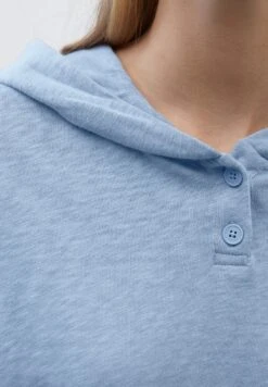 Marc O'Polo DENIM CROPPED AUS SOFTEM - Kapuzenpullover - Soft Sky Blue -Marc OPolo Geschaft 8088b2da8fa842cd9014b2d69df5f094