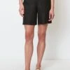 Marc O'Polo HIGH WAISTMIT TEIL-ELASTISCHEM BUND - Shorts - Black