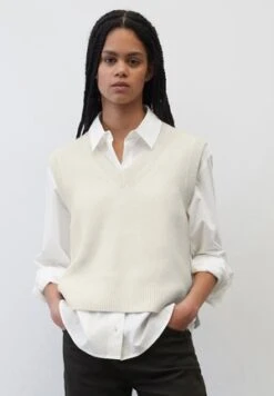 Marc O'Polo DENIM VEST WITH V NECK - Strickpullover - Light Shadow Melange -Marc OPolo Geschaft 8264d979721b410db1a90a816785fd15