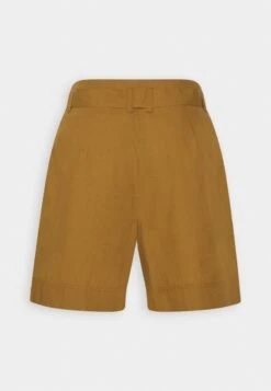 Marc O'Polo HIGH RISE PLEATS BELT - Shorts - Wood Brown -Marc OPolo Geschaft 83fda77ee0834728a776615293775f4a