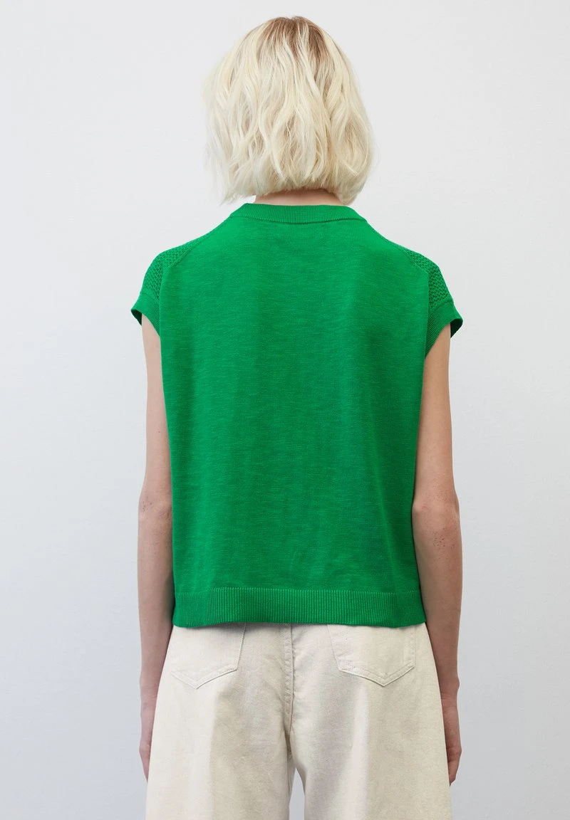 Marc O'Polo AJOUR-AUS - T-Shirt Basic - Vivid Green 5 Marc O'Polo AJOUR-AUS - T-Shirt Basic - Vivid Green – Bild 3