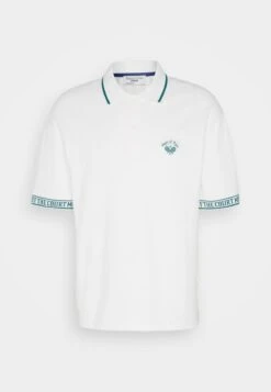 Marc O'Polo DENIM SHORT SLEEVE BUTTON PLACKET TIPPING WORDING CUFF - Poloshirt - Egg White -Marc OPolo Geschaft 85c154950aed4a5a9633ff44fd71a192