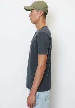 Marc O'Polo Henley Shaped In Softer Slub - T-Shirt Basic - Dark Navy -Marc OPolo Geschaft 85ea7c1b7b6540b3965b1cbb8ddfda1d