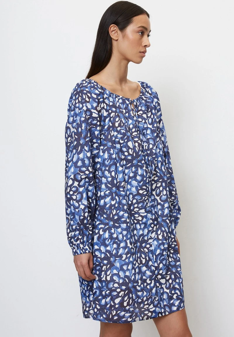 Marc O'Polo KURZES PRINT-BLUMEN AUS CRISPY-VOILE - Freizeitkleid - Multi Indigo 7 Marc O'Polo KURZES PRINT-BLUMEN AUS CRISPY-VOILE - Freizeitkleid - Multi Indigo – Bild 5