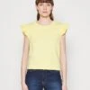 Marc O'Polo DENIM SLEEVELESS RUFFLES AT ARMHOLE - T-Shirt Print - Buttercup -Marc OPolo Geschaft 86feb093d4fc487db5e78cc097415430