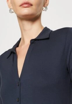 Marc O'Polo BLOUSE SHORT SLEEVE CLASSIC FIT - Hemdbluse - Deep Blue Sea -Marc OPolo Geschaft 8810157c5c124e8caa3cb3f3e706f044