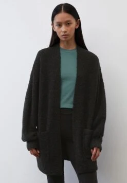 Marc O'Polo V NECK - Strickjacke - Black
