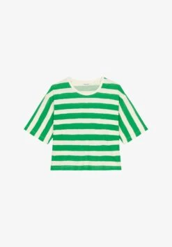 Marc O'Polo SHORT SLEEVE ROUND NECK PRINTED STRIPES - T-Shirt Print - Multi Earthy Brown -Marc OPolo Geschaft 8b6fbcc1cba24af6af9f4935498e5666