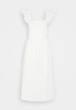 Marc O'Polo DENIM DRESS FRILL SLEEVE - Freizeitkleid - Egg White -Marc OPolo Geschaft 8bd439c178d741209e844b50d12585ba