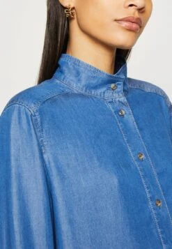 Marc O'Polo DRESS SHORT STYLE GATHERING - Jeanskleid - Washed Mid Blue -Marc OPolo Geschaft 8c0e7422a1194afc833f41f73cad7a47