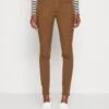 Marc O'Polo 5 POCKET HIGH WAIST SKINNY FIT REGULAR LENGTH - Stoffhose - Earthy Brown
