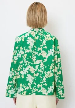 Marc O'Polo V-NECK- MIT ALLOVER-PRINT AUS PAPERTOUCH - Bluse - Green -Marc OPolo Geschaft 8fe317ed7fe54539b8cd4bfb2ccba300