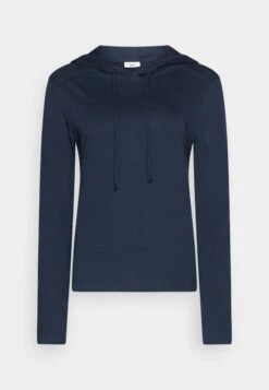 Marc O'Polo DENIM LONGSLEEVE HOODED - Langarmshirt - Navy Teal