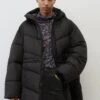 Marc O'Polo DENIM PUFFER MIDI COAT WITH HOOD - Wintermantel - Black -Marc OPolo Geschaft 913fa67f90c54f739acdd536f3ba2ce8