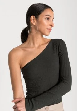 Marc O'Polo DENIM ONE SHOULDER - Langarmshirt - Midnight Emerald -Marc OPolo Geschaft 9236b77b8df749599933ac18a1eed671