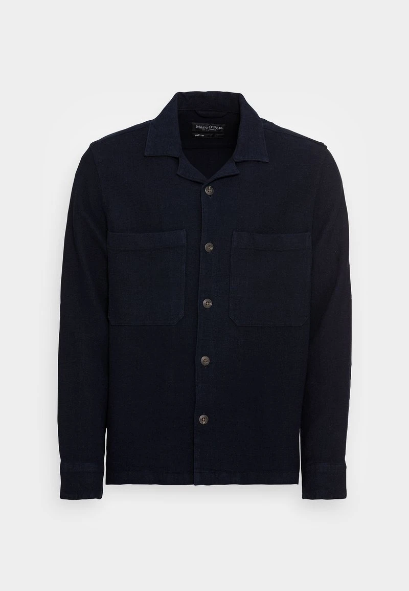Marc O'Polo OVERSHIRT WITH CAMP COLLAR LONG SLEEVE TWO PATCHED FLAP POCKET - Hemd - Dark Navy 6 Marc O'Polo OVERSHIRT WITH CAMP COLLAR LONG SLEEVE TWO PATCHED FLAP POCKET - Hemd - Dark Navy – Bild 4