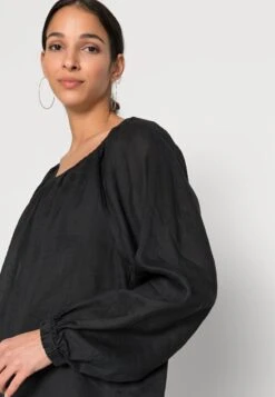 Marc O'Polo DRESS FEMININE GATHERING ROUND NECKLINE VOLUMINOUS SLEEVE - Freizeitkleid - Black 12 Marc O'Polo DRESS FEMININE GATHERING ROUND NECKLINE VOLUMINOUS SLEEVE - Freizeitkleid - Black -Marc OPolo Geschaft 9394566d8b204801a194776021009afe