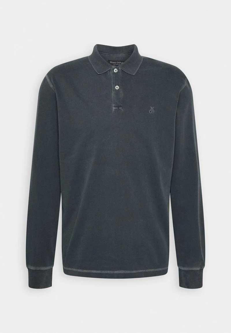 Marc O'Polo LONG SLEEVE FLATLOCK DETAILS - Poloshirt - Dark Navy 6 Marc O'Polo LONG SLEEVE FLATLOCK DETAILS - Poloshirt - Dark Navy – Bild 4