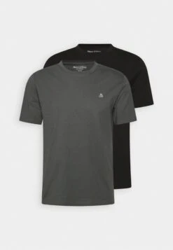 Marc O'Polo 2 PACK - T-Shirt Basic - Black/grey -Marc OPolo Geschaft 970c9082db9e46ba8c8e7bc7b90b40f7